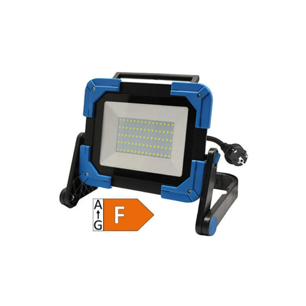 Ledino LED konstruksjonsspotlight Ledar 6 500 K 120° svart 50 W| Teknisk Lys