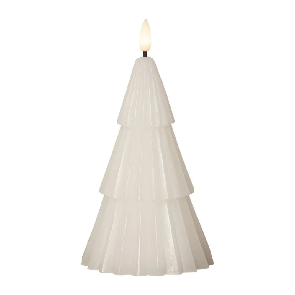 STAR TRADING LED lys Flamme Grany, hvit, 18 cm, ekte voks, batteridrevet Best