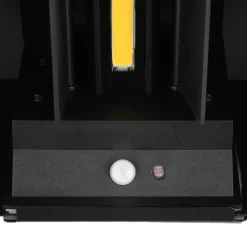 Reality Leuchten LED oppladbar utendørs vegglampe Talent, svart, bredde 16 cm Sensor| Vegglamper Med Sensor|Utebelysning Med Sensor