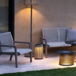 Les Jardins LED solcellebakkelys Rop&Strip høyde 40 cm, 3 000 K, 500 lm| Solcellelamper