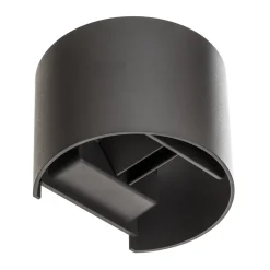 Mantra Iluminación LED utendørs vegglampe Davos rund, mørk grå Discount