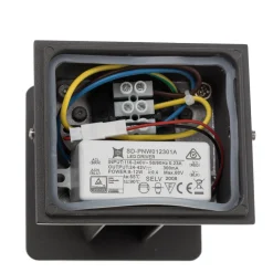 Mantra Iluminación LED utendørs vegglampe Davos rund, mørk grå Discount