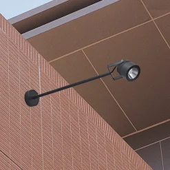 LCD LED utendørs veggspot 5012, svart, aluminium, glass, 68 cm| Led-Utendørs|Utespotter