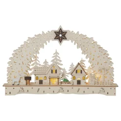 STAR TRADING LED-adventsstake Bamberg Stadt, batteridrift| Julebelysning|Dekorasjonsbelysning