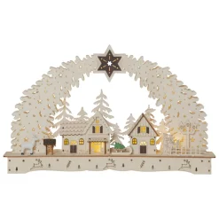 STAR TRADING LED-adventsstake Bamberg Stadt, batteridrift| Julebelysning|Dekorasjonsbelysning