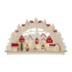 STAR TRADING LED-adventsstake Rosenheim Landschaft, batteri| Julebelysning|Dekorasjonsbelysning