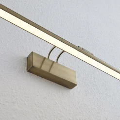 Lindby LED-bildelampe Mailine med bryter, antikk messing New