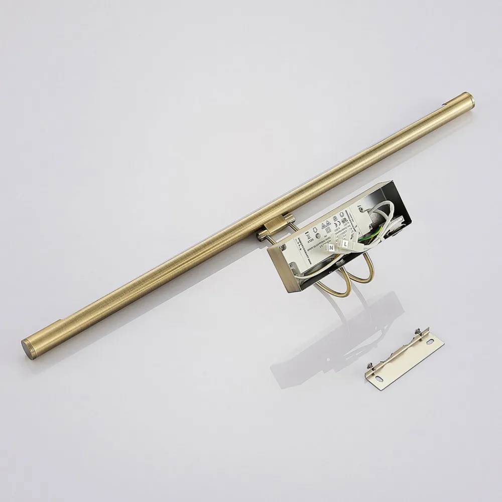 Lindby LED-bildelampe Mailine med bryter, antikk messing New