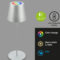 Briloner LED-bordlampe 7507015 krom matt RGBW IP44 berøringsdimmer Online