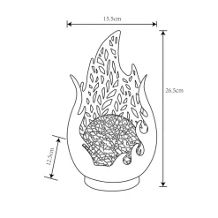 Globo LED-bordlampe 36534, svart, gull, metall, glass Online