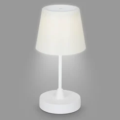 Briloner LED-bordlampe Campi, oppladbart batteri, dimbar, hvit| Terrassebelysning