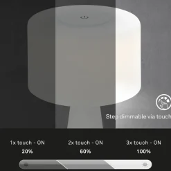 Briloner LED-bordlampe Halo, batteridrevet, hvit Hot