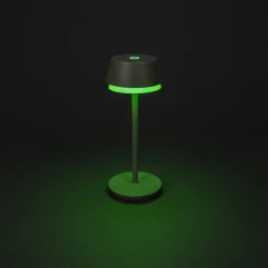 Konstsmide LED-bordlampe Lyon, grønn/grå, IP54, dimmer, CCT, RGB New