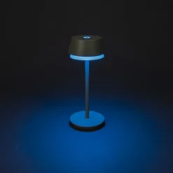 Konstsmide LED-bordlampe Lyon, grønn/grå, IP54, dimmer, CCT, RGB New