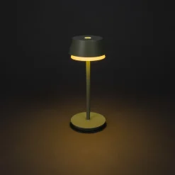 Konstsmide LED-bordlampe Lyon, grønn/grå, IP54, dimmer, CCT, RGB New