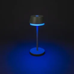 Konstsmide LED-bordlampe Lyon, grønn/grå, IP54, dimmer, CCT, RGB New