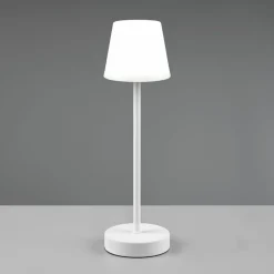 Reality Leuchten LED-bordlampe Martinez, dimmer og CCT, hvit| Terrassebelysning