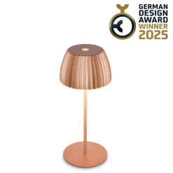 Briloner LED-bordlampe med batteri Brilo unplugged Riffle, 20 cm, kobber Sale