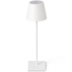 FARO BARCELONA LED-bordlampe Toc med USB-lader, IP54, hvit Discount