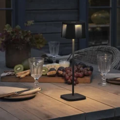 Konstsmide LED-dekobelysning Nice USB-ladetilkobling, svart| Dekorasjonsbelysning|Terrassebelysning
