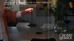 Konstsmide LED-dekobelysning Nice USB-ladetilkobling, svart| Dekorasjonsbelysning|Terrassebelysning