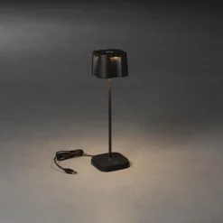 Konstsmide LED-dekobelysning Nice USB-ladetilkobling, svart| Dekorasjonsbelysning|Terrassebelysning