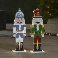 STAR TRADING LED-dekobelysning nøtteknekker grå