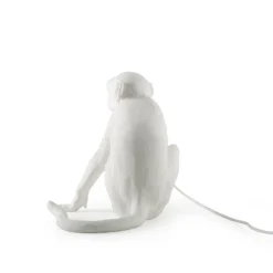 SELETTI LED-dekobordlampe Monkey Lamp, hvit, sitter Outlet