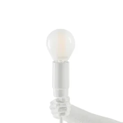 SELETTI LED-dekobordlampe Monkey Lamp, hvit, sitter Outlet
