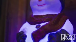 Konstsmide Christmas LED-dekofigur Schneemann m RGB-fargeveksling, IP44| Julebelysning