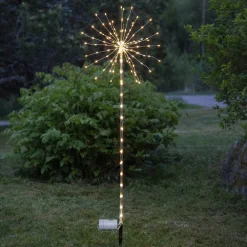 STAR TRADING LED-dekolampe Firework Outdoor, varmhvit, batteri| Dekorasjonsbelysning
