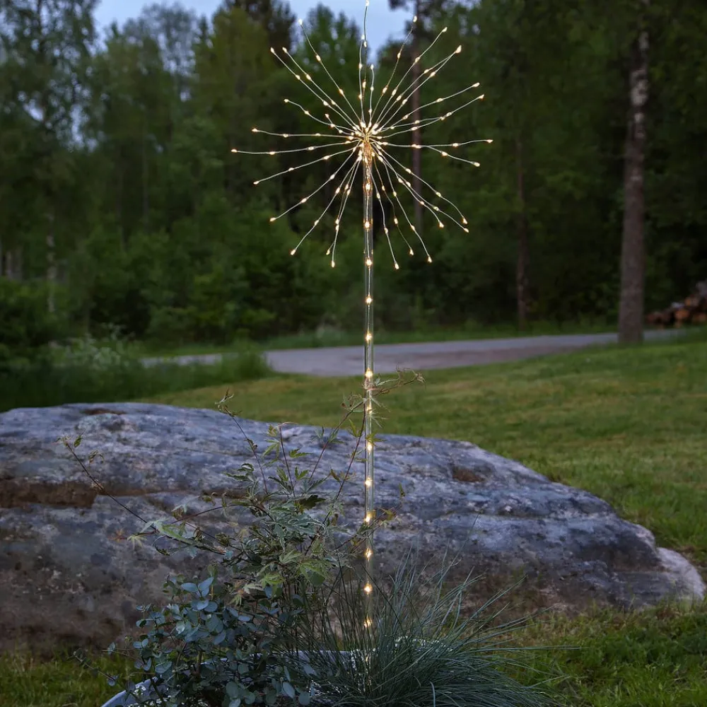 STAR TRADING LED-dekolampe Firework Outdoor, varmhvit, batteri| Dekorasjonsbelysning