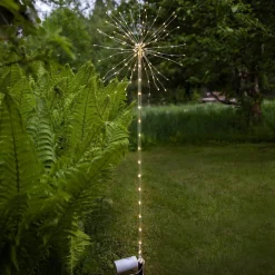 STAR TRADING LED-dekolampe Firework Outdoor, varmhvit, batteri| Dekorasjonsbelysning