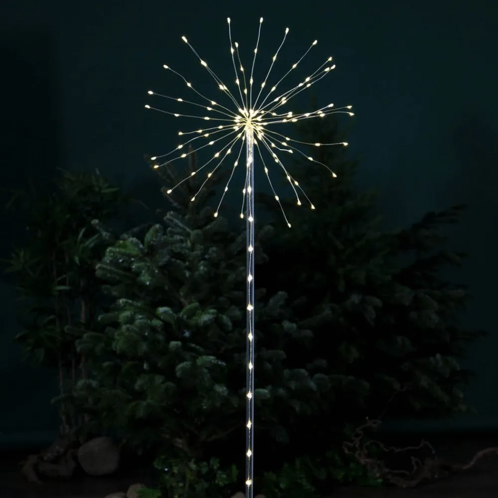 STAR TRADING LED-dekolampe Firework Outdoor, varmhvit, batteri| Dekorasjonsbelysning