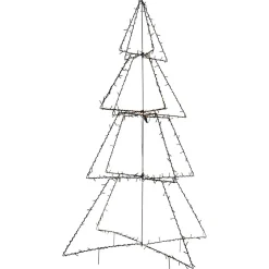 STAR TRADING LED-dekorasjon til utendørs bruk Light Tree Foldy, høyde 170 cm New