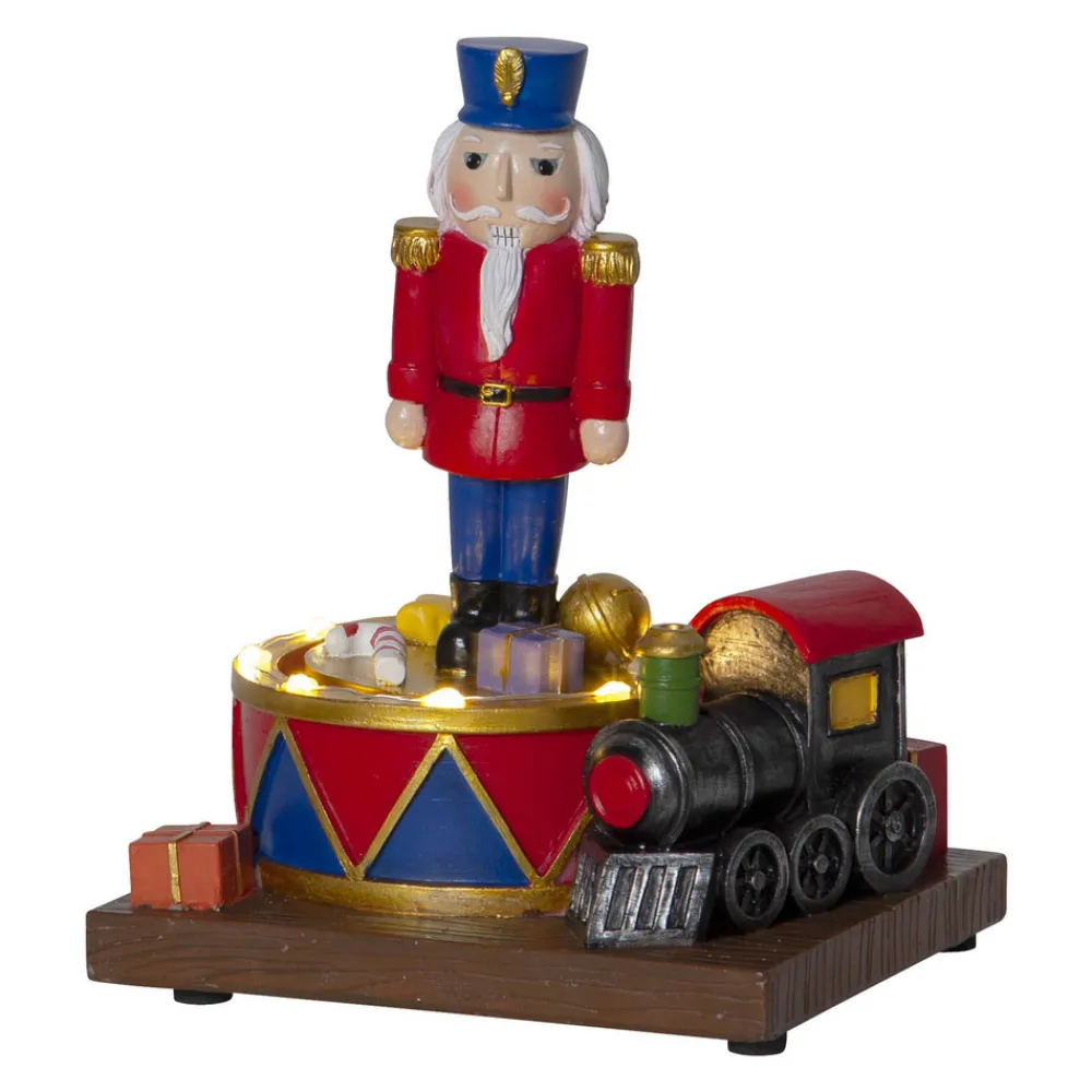 STAR TRADING LED-dekorasjonsbelysning nøtteknekker, roterende| Julebelysning|Dekorasjonsbelysning