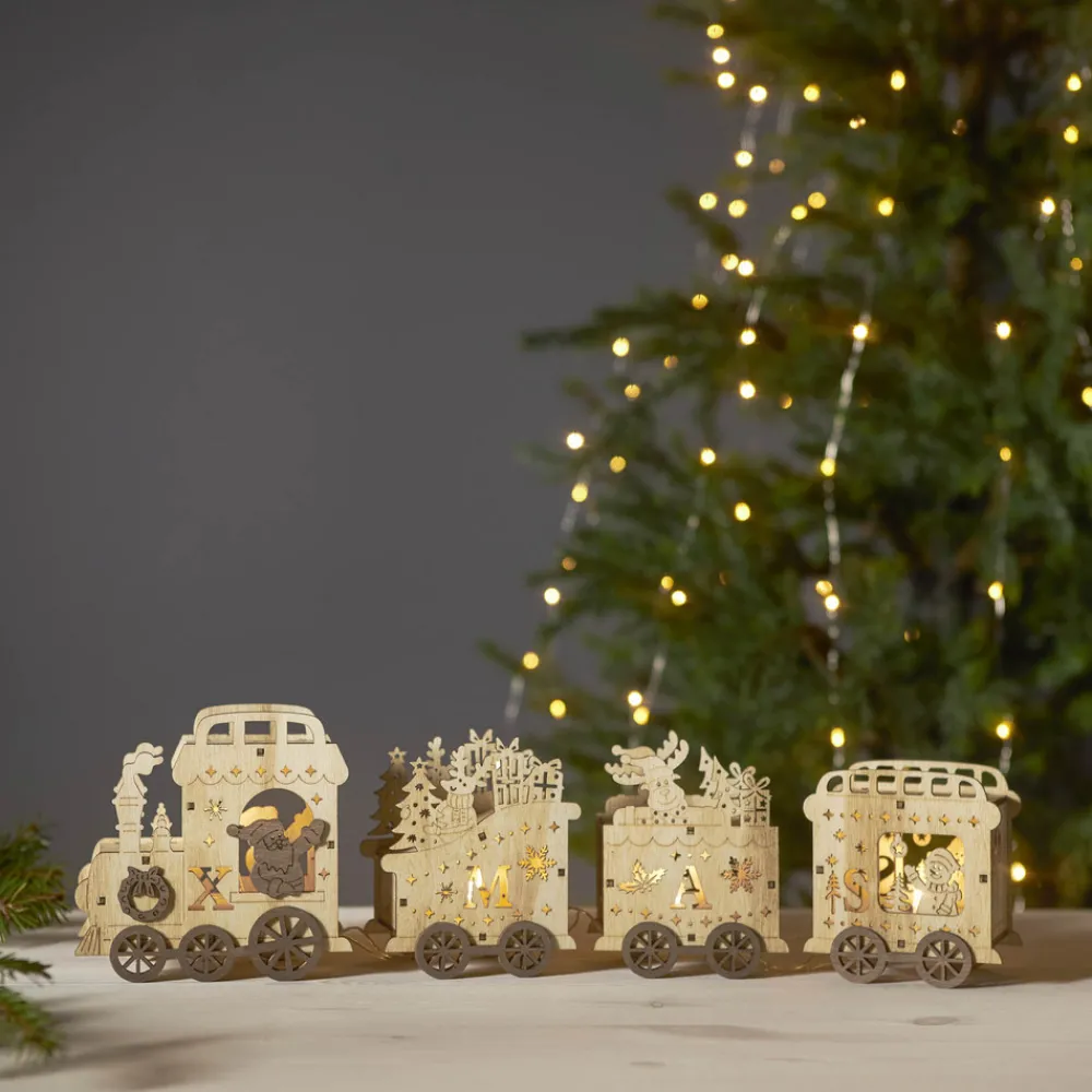 STAR TRADING LED-dekorasjonsbelysning Yuletide som juletog