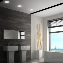 Briloner LED-downlight 7605 IP44 3stk CTS matt nikkel| Downlights