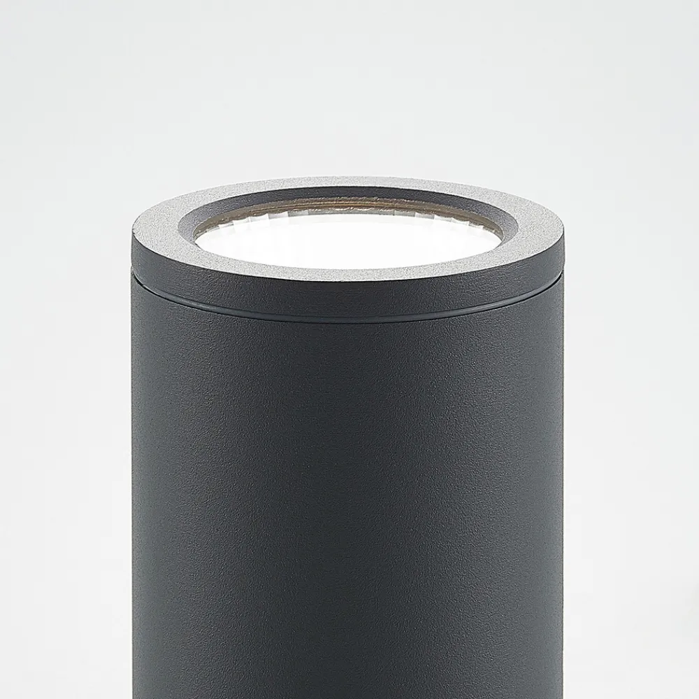 Lucande LED-downlight Embla i aluminium IP54, mørk grå Discount