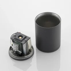 Lucande LED-downlight Embla i aluminium IP54, mørk grå Discount
