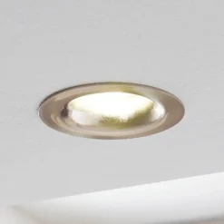 EGLO LED-downlight Saliceto rund fast 2 700K nikkel| Downlights