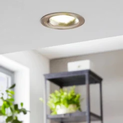 EGLO LED-downlight Saliceto rund fast 2 700K nikkel| Downlights