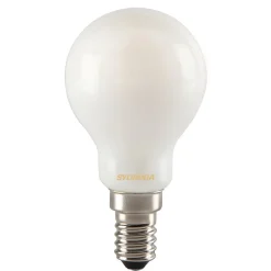 Sylvania LED-dråpepære E14 ToLEDo RT Ball 4,5W 827 satin| E14 Pærer|Led-Pærer