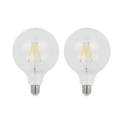 Arcchio LED-filament E27 8W 2 700 K G125 globe klar 2 stk Online