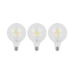 Arcchio LED-filament E27 8W 2 700 K G125 globe klar 3 stk Outlet