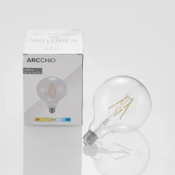 Arcchio LED-filament E27 8W 2 700 K G125 globe klar 3 stk Outlet