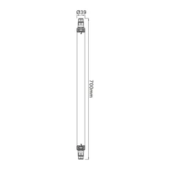 Deko-Light LED-fuktighetssikker lampe Tri Proof Slim, lengde 70 cm| Teknisk Lys
