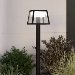 EGLO LED-gatelampe Altilia, høyde 106 cm, svart, sensor Best