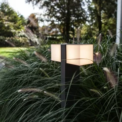 LUTEC LED-gatelampe Cuba, 2 lyskilde, antrasitt, 3 000 K| Gatebelysning, Pullert Belysning