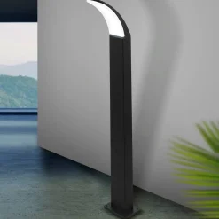 EGLO LED-gatelampe Fiumicino i buet form| Gatebelysning, Pullert Belysning